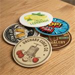 Pivné podtácky papierové okrúhle 10 cm jednostranná tlač - na zákazku