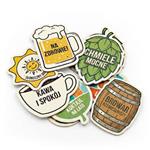 Pivné podtácky papierové špeciálny tvar jednostranná tlač - na zákazku