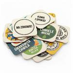 Pivné podtácky papierové štvorcové 93 mm x 93 mm, jednostranná tlač - na zákazku