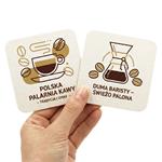 Pivné podtácky papierové štvorcové 93 mm x 93 mm, obojstranná tlač - na zákazku