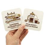Pivné podtácky papierové štvorcové 93 mm x 93 mm, obojstranná tlač - na zákazku