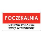 POCZEKALNIA, płyta PVC 2 mm z dziurkami, 190x90 mm