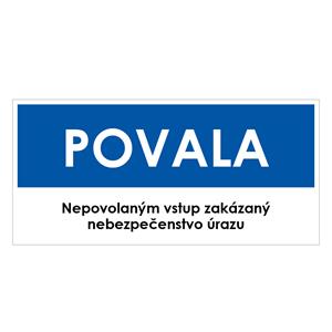 Povala, modrá, plast 2mm,190x90mm