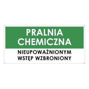 PRALNIA CHEMICZNA, zielony - płyta PVC 2 mm z dziurkami 190x90 mm