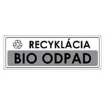 Recyklácia-Bio odpad, plast 2mm s dierkami-290x100mm