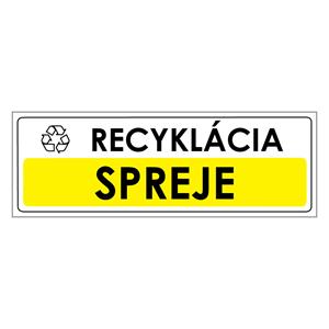 Recyklácia-Spreje,plast 1mm,290x100mm