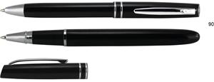 Sada kovové kuličkové pero a roller v elegantním dárkovém boxu Danetta 90 - černá
