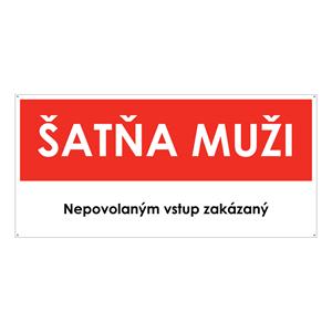 Šatňa muži, plast 2mm s dierkami-190x90mm