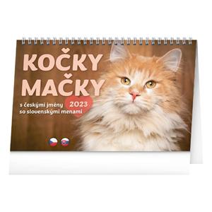 Stolový kalendár 2023 Kočky - Mačky CZ/SK