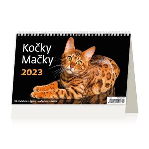 Stolový kalendár 2023 - Kočky-Mačky