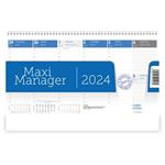 Stolový kalendár 2024 - MaxiManager modrá