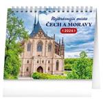 Stolový kalendár 2024 Najkrajšie miesta Čiech a Moravy