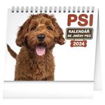 Stolový kalendár 2024 Psy - s menami psov