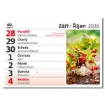 Stolový kalendár 2026 - Čitateľný týždenný kalendár