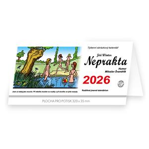 Stolový kalendár 2026 - Neprakta