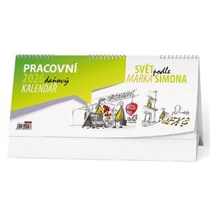 Stolový kalendár 2026 Pracovný daňový kalendár - Svet podľa Marka Simona