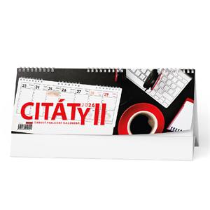 Stolový kalendár 2026 Pracovný kalendár CITÁTY II