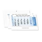 Štvormesačný kalendár Kvatro skládaný český 2026 - modrý