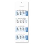 Štvormesačný kalendár Kvatro skládaný český 2027 - modrý