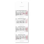 Štvormesačný kalendár Kvatro skládaný český 2027 - sivý