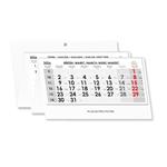 Štvormesačný kalendár Kvatro skládaný český so špirálou 2026 - sivý