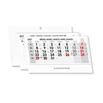 Štvormesačný kalendár Kvatro skládaný český so špirálou 2027 - sivý