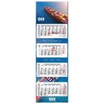 Štvormesačný kalendár Kvatro skládaný polský 2026 - sivý