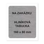 Tabulka na zákazku - hliníková tabuľka, 160 x 80 mm