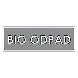 Triedený odpad-Bioodpad,plast 1mm,290x100mm