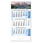 Trojmesačný kalendár Trio český 2027 - modrý