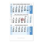 Trojmesačný kalendár Trio český 2027 - modrý