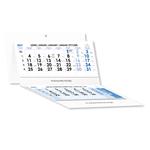 Trojmesačný kalendár Trio skládaný český 2027 - modrý