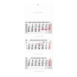 Trojmesačný kalendár Trio skládaný český 2027 - sivý