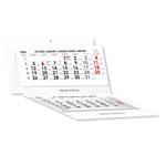 Trojmesačný kalendár Trio skládaný polský 2026 - sivý