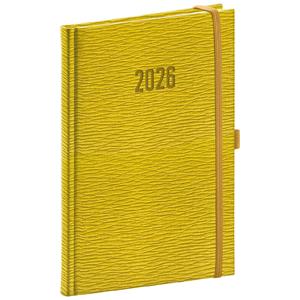 Týždenný diár 2026 A5 Rivoli - žltozelená