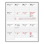 Týždenný diár 2026 Cyril PVC vreckový - bordó