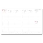 Týždenný diár 2026 prezident Gemma - červená