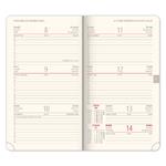 Týždenný diár 2026 vreckový Panama - červená