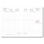 Týždenný diár A5 2026 Grife - sivo/červená