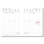 Týždenný diár B6 2026 Black Red