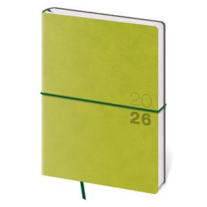 Týždenný diár B6 2026 Flexio - zelená