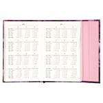 Týždenný magnetický diár 2026 A5 Fialová kvety