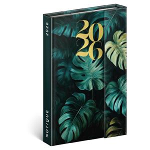 Týždenný magnetický diár 2026 B6 Monstera