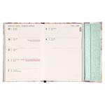 Týždenný magnetický diár 2026 B6 Ružová mramor