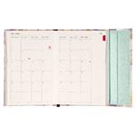 Týždenný magnetický diár 2026 B6 Ružová mramor