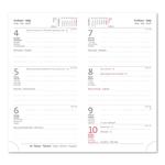 Týždenný vreckový diár 2026 Gommato - červená