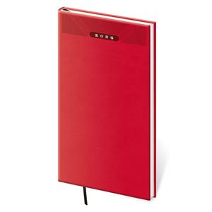 Týždenný vreckový diár 2026 Print Classic - červená