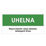 UHELNA, zelená, plast 2 mm 190x90 mm
