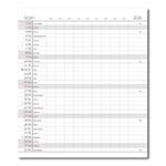 Vreckový diár 2026 mesačný - Torino - čierna