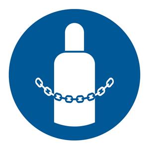 Zapni tlakové fľaše - SYMBOL, samolepka 100x100